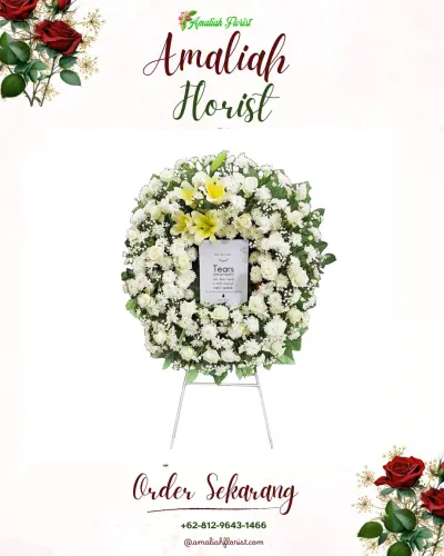 Krans Bunga Duka Cita di Tobat