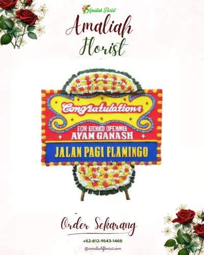 Bunga Papan Congratulation di Tobat